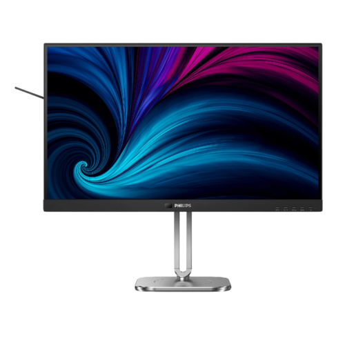 Монитор Philips 27B2U6903 27'', 3840x2160, IPS, 60hz, 80M:1, 350cd, 4ms, 2xHDMI 2.0, DP 1.4, 6xUSB 3.2, Type-C 90W, Speakers, RJ45, Thunderbolt, H. adj 150mm, pivot, VESA, 3Y, Black/ Philips 27B2U6903 27'', 3840x2160, IPS, 60hz, 80M:1, 350cd, 4ms, 2xHDMI 