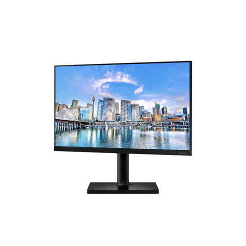 Samsung F24T450FZI 23.8'' LCD IPS LED monitor, 1920x1080, 5(GtG)ms, 250 cd/m2, 178°/178°, MEGA DCR (static 1000:1), HDMIx2, DP, USB 2.0x2, speakers, VESA 100x100 mm, HDMI cable, HAS, внутренний БП, EnergyStar, black