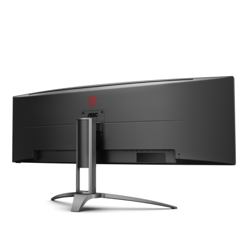 AOC AG493UCX2 49'', Curved, 5120x1440, VA, 165hz, 80M:1, 400cd, 1ms, 3xHDMI 2.0, DP 1.4, 3xUSB 3.2, Type-C 65W, Speakers, H. adj 100mm, 3Y, Black