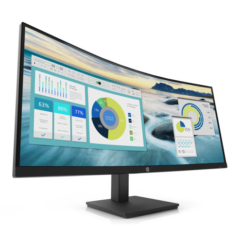 Монитор/ HP P34hc G4 WQHD Curved Monitor 34'' (3440 x 1440), VA, 178/178, 5мс, 250nit, DP/HDMI, 6USB, LT, 1y Монитор/ HP P34hc G4 WQHD Curved Monitor 34'' (3440 x 1440), VA, 178/178, 5мс, 250nit, DP/HDMI, 6USB, LT, 1y