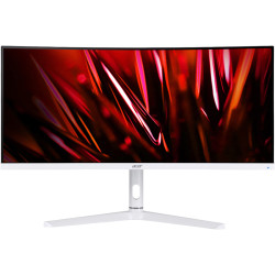 Монитор/ ACER XZ306CXWMIIIPHX 29,5'', ZeroFrame Yes, Curved 1500R White, 21:9, VA, 2560x1080, 1ms, 350, 400cd, 200Hz, 2xHDMI(1.4) + 1xHDMI(2.0) + 1xDP(1.2) + Audio out, Speakers 2Wx2, sync: FreeSync Premium, hdr: HDR 400, hadj 120