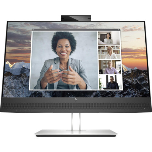 Монитор HP E24m G4 Conferencing FHD Monitor 23.8'' (1920 x 1080), IPS, 178/178, 5мс, 300nit, DP/DPout/HDMI, 5USB, Audio, cam/mic, LTSP, 1y