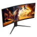 AOC CU34G4 34'', Curved, 3440x1440, VA, 180hz, 80M:1, 300cd, 0.5ms, 2xHDMI 2.0, DP 1.4, H. adj 130mm, pivot, VESA, 3Y, Black/redIPS, 75Hz, 20M:1, 250cd, 4ms, HDMI 1.4, DisplayPort 1.2, VESA, 3Y, White/Silver
