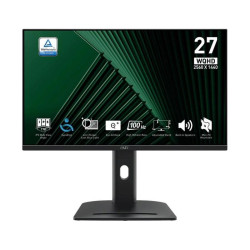 Монитор MSI 27'' PRO MP275QPG, 16:9, IPS, QHD, 4ms, 300cd, 100Hz, HDMI, DP, SPK, HAS