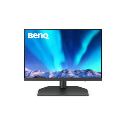 Мониторы/ Benq SW242Q 24.1'', 2560x1600, IPS,  60Hz, 1000:1, 400cd, 5ms, HDMI, DP; 2*USB 3.1, USB-C*90W, Height adj 140, Pivot, 100% sRGB, Flicker-free;Low Blue Light, Calibration Report, Shading Hood, 3Y, Grey