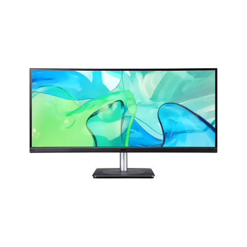 Монитор/ ACER CB343CURbemiiphuzx 34'', ZeroFrame, Curved 3800R Black, 21:9, IPS, 3440x1440, 4ms, 300cd, 60Hz, 2xHDMI(2.0) + 1xDP(1.2) + 1xType-C(90W) + Audio out + USB3.2x2(Gen2)+USB 3.2x1(Gen1)+USB-B (2up 3down), Speakers 7Wx2, sync FreeSync, HDR 10, H.A