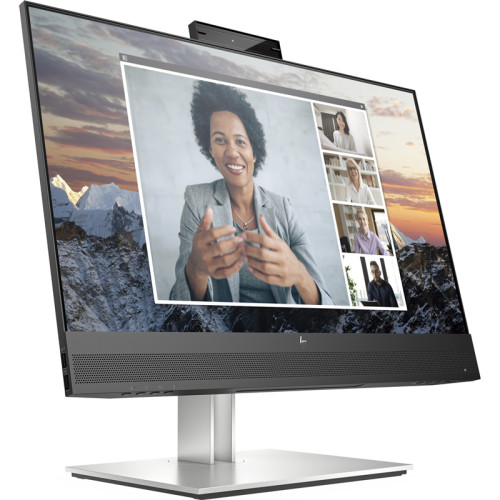 Монитор HP E24m G4 Conferencing FHD Monitor 23.8'' (1920 x 1080), IPS, 178/178, 5мс, 300nit, DP/DPout/HDMI, 5USB, Audio, cam/mic, LTSP, 1y
