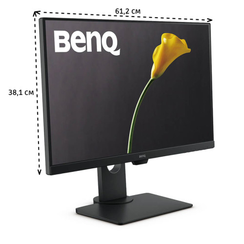 Benq GW2780T 27'', 1920x1080, IPS,  60Hz, 20M:1, 250cd, 5ms, HDMI, DP, Speakers, Height adj 140, Pivot, Flicker-free;Low Blue Light, 3Y, Black