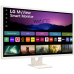 Монитор LG LCD 32SR50F-W/ LG MyView 32SR50F-W 31.5'' FHD Smart Monitor, IPS, 250cd/m2, 16:9, 5мс (GtG), 1200:1, 60Hz, 178/178, speakers 5Wx2, внешний БП, 2xHDMI, USB, VESA 100x100 mm, webOS