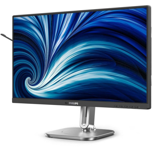 Монитор Philips 24B2N4200 23.8'', 1920x1080, IPS, 120hz, 50M:1, 300cd, 4ms, VGA, HDMI 1.4, DP 1.2, 4xUSB 3.2, Speakers, H. adj 150mm, pivot, VESA, 3Y, Black/ Philips 24B2N4200 23.8'', 1920x1080, IPS, 120hz, 50M:1, 300cd, 4ms, VGA, HDMI 1.4, DP 1.2, 4xUSB 