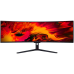Монитор/ Acer EI491CURSbmiipphx 49'', ZeroFrame, Curved 1800R, Black, 32:9, VA, 5120x1440, 4ms, 350, HDR 400cd, 120Hz, 2xHDMI(2.0), 2xDP(1.4), Speakers 3Wx2, FreeSync Premium, HDR 400, h. adj 95, Vesa:75x75