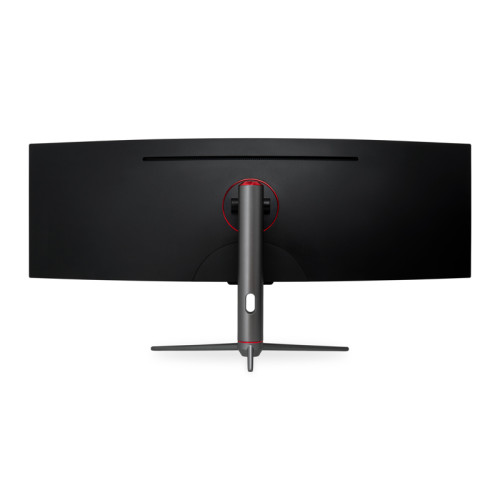 Монитор HISPIDA 49'' 5120x1440, VA, 178/178, 6ms, 320nit, 3000:1, 120Hz, DP/HDMI, 2xUSB-A, FreeSync, LowBlueLight, USB-C 65W, RJ45, LTS, IntPWR, Black, 1y