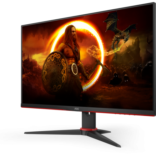 AOC 24G2SAE 23,8'', 1920x1080, VA, 165Hz, 80M:1, 350cd, 1ms, VGA, 2*HDMI, DP, Speakers, FreeSync, Flicker Free, 3Y, Black