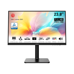 Монитор/ Монитор Modern MD2412P 23.8'' 1920x1080, IPS, 178/178, 4мс, 300nit, 100HZ, HDMI, 1xUSB-CUSB, Audio, LTSP, Black-Black, 1y