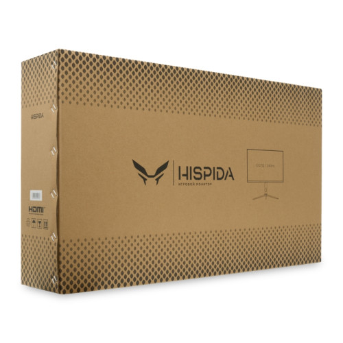 Монитор HISPIDA 27'' 2560x1440, IPS, 178/178, 1ms, 300nit, 1500:1, 240Hz, 2xDP/2xHDMI, noxUSB-A, RGB, FreeSync, LowBlueLight, LTSP, ExtPWR, Black, 1y Монитор HISPIDA 27'' 2560x1440, IPS, 178/178, 1ms, 300nit, 1500:1, 240Hz, 2xDP/2xHDMI, noxUSB-A, RGB, FreeSync, LowBlueLight, LTSP, ExtPWR, Black, 1y