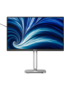 Монитор Philips 24B2N4200 23.8'', 1920x1080, IPS, 120hz, 50M:1, 300cd, 4ms, VGA, HDMI 1.4, DP 1.2, 4xUSB 3.2, Speakers, H. adj 150mm, pivot, VESA, 3Y, Black/ Philips 24B2N4200 23.8'', 1920x1080, IPS, 120hz, 50M:1, 300cd, 4ms, VGA, HDMI 1.4, DP 1.2, 4xUSB 