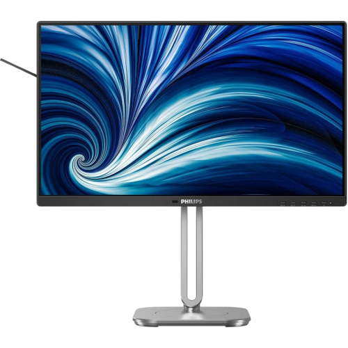 Монитор Philips 24B2N4200 23.8'', 1920x1080, IPS, 120hz, 50M:1, 300cd, 4ms, VGA, HDMI 1.4, DP 1.2, 4xUSB 3.2, Speakers, H. adj 150mm, pivot, VESA, 3Y, Black/ Philips 24B2N4200 23.8'', 1920x1080, IPS, 120hz, 50M:1, 300cd, 4ms, VGA, HDMI 1.4, DP 1.2, 4xUSB 