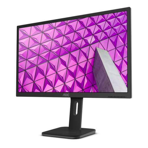 AOC 24P1 23.8'', 1920x1080, IPS, 60hz, 50M:1, 250cd, 4ms, VGA, HDMI 1.4, DP 1.2, 4xUSB 3.2, Speakers, H. adj 150mm, pivot, VESA, 3Y, Black