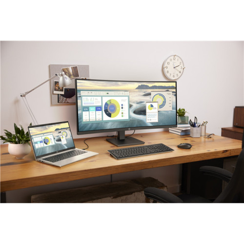Монитор/ HP P34hc G4 WQHD Curved Monitor 34'' (3440 x 1440), VA, 178/178, 5мс, 250nit, DP/HDMI, 6USB, LT, 1y Монитор/ HP P34hc G4 WQHD Curved Monitor 34'' (3440 x 1440), VA, 178/178, 5мс, 250nit, DP/HDMI, 6USB, LT, 1y