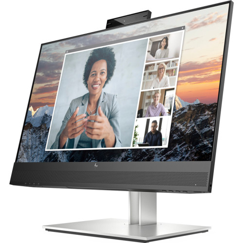 Монитор HP E24m G4 Conferencing FHD Monitor 23.8'' (1920 x 1080), IPS, 178/178, 5мс, 300nit, DP/DPout/HDMI, 5USB, Audio, cam/mic, LTSP, 1y