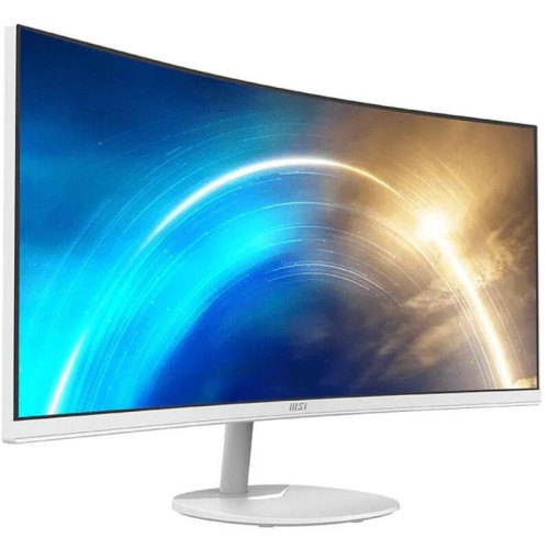 Монитор/ MSI PRO MP341CQW 34'', 3440x1440, VA, 178x178, 300nit, 100Hz, 4ms, 2HDMI/DP, noUSB-A, Audio out, T, IntPWR, 100x100VESA, White, 1y
