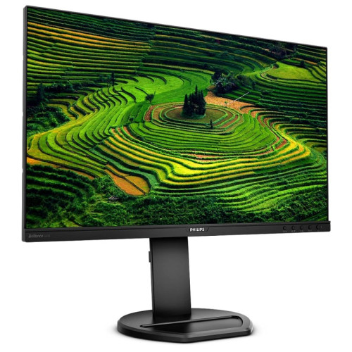 Монитор Philips 241B8QJEB (00/01) 23,8'', 1920x1080, IPS, 75Hz, 50M:1, 250cd, 5ms, VGA, 2*HDMI 2.0, DP 1.2, 4*USB, Speakers , Height adj 150, pivot, VESA 100, 3Y, Black/ Philips 241B8QJEB (00/01) 23,8'', 1920x1080, IPS, 75Hz, 50M:1, 250cd, 5ms, VGA, DVI, 