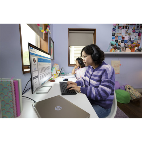 Монитор/ HP E24mv G4 Conferensing FHD Monitor 23.8'' (1920 x 1080), IPS, 178/178, 5мс, 250nit, DP/HDMI/VGA, 5USB, Audio, cam/mic, LTSP, 1y