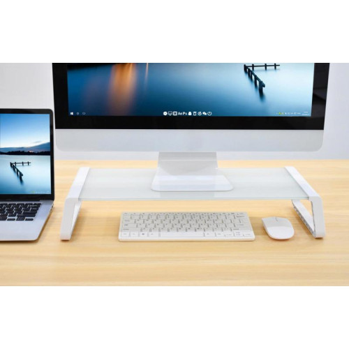 Подставка под монитор Cactus CS-MR-ALGL прозрачный