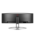 AOC AG493UCX2 49'', Curved, 5120x1440, VA, 165hz, 80M:1, 400cd, 1ms, 3xHDMI 2.0, DP 1.4, 3xUSB 3.2, Type-C 65W, Speakers, H. adj 100mm, 3Y, Black