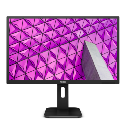 AOC 24P1 23.8'', 1920x1080, IPS, 60hz, 50M:1, 250cd, 4ms, VGA, HDMI 1.4, DP 1.2, 4xUSB 3.2, Speakers, H. adj 150mm, pivot, VESA, 3Y, Black