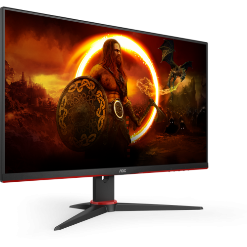 AOC 24G2SAE 23,8'', 1920x1080, VA, 165Hz, 80M:1, 350cd, 1ms, VGA, 2*HDMI, DP, Speakers, FreeSync, Flicker Free, 3Y, Black