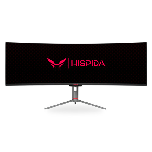 Монитор HISPIDA 49'' 5120x1440, VA, 178/178, 6ms, 320nit, 3000:1, 120Hz, DP/HDMI, 2xUSB-A, FreeSync, LowBlueLight, USB-C 65W, RJ45, LTS, IntPWR, Black, 1y