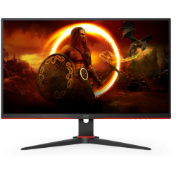 AOC 24G2SAE 23,8'', 1920x1080, VA, 165Hz, 80M:1, 350cd, 1ms, VGA, 2*HDMI, DP, Speakers, FreeSync, Flicker Free, 3Y, Black
