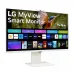 Монитор LG LCD 32SR85U-W/ LG MyView 32SR85U-W 31.5'' 4K UHD Smart Monitor, IPS, 400cd/m2, 16:9, 5мс (GtG), 60Hz, 178/178, speakers 5Wx2, webcamera, внешний БП, USB Type-C(90W), 2xHDMI, USB, VESA 100x100 mm, HAS, webOS