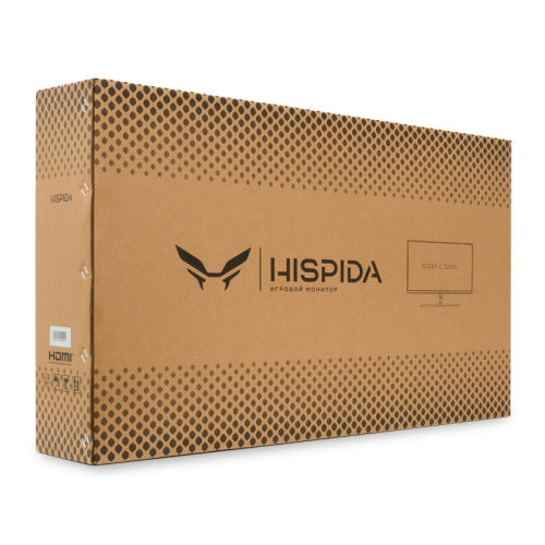 Монитор HISPIDA 24.5'' 1920x1080, IPS, 178/178, 1ms, 350nit, 1000:1, 320Hz, 2xDP/2xHDMI, noxUSB-A, RGB, FreeSync, LowBlueLight,T, ExtPWR, Black, 1y Монитор HISPIDA 24.5'' 1920x1080, IPS, 178/178, 1ms, 350nit, 1000:1, 320Hz, 2xDP/2xHDMI, noxUSB-A, RGB, FreeSync, LowBlueLight,T, ExtPWR, Black, 1y