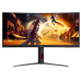 AOC CU34G4 34'', Curved, 3440x1440, VA, 180hz, 80M:1, 300cd, 0.5ms, 2xHDMI 2.0, DP 1.4, H. adj 130mm, pivot, VESA, 3Y, Black/redIPS, 75Hz, 20M:1, 250cd, 4ms, HDMI 1.4, DisplayPort 1.2, VESA, 3Y, White/Silver