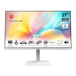 Монитор/ Modern MD272QXPW 27'' 2560x1440, IPS, 178/178, 4мс, 400nit, 100HZ, DP/HDMI, 1xUSB-C, 2xUSBA, 1xUSB-BUSB, Audio, LTSP, White-White, 1y