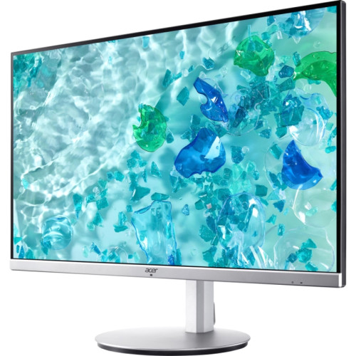 Монитор/ ACER Vero CB322QUEsmiiprx 31.5'', ZeroFrame, Silver, PCR 85% + OBP 5%, 16:9, IPS, 2560x1440, 1 (VRB)ms, 350cd, 100Hz, 2xHDMI(2.0) + 1xDP(1.2) + SPK + Audio Out, Speakers 2Wx2, sync: FreeSync, hdr: HDR 10, hadj 150, DE: Delta E<2, Vesa:100x100