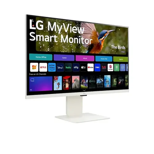 Монитор LG LCD 32SR83U-W/ LG MyView 32SR83U-W 31.5'' 4K UHD Smart Monitor, IPS, 400cd/m2, 16:9, 5мс (GtG), 60Hz, 178/178, speakers 5Wx2, внешний БП, USB Type-C, 2xHDMI, USB, VESA 100x100 mm, HAS, webOS