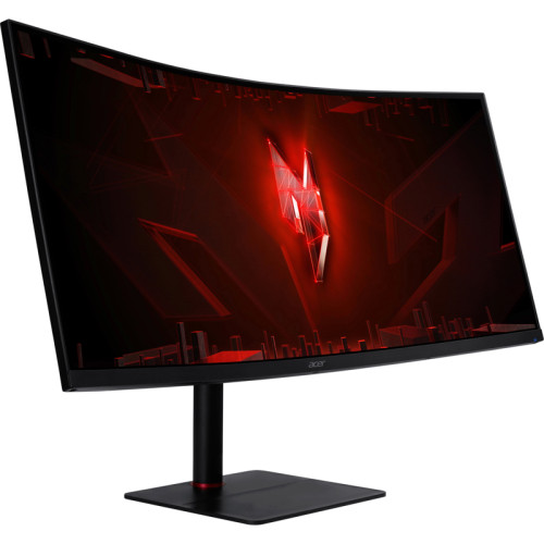 Монитор/ ACER XV345CURV3bmiphuzx 34'', ZeroFrame, Curved 1000R Black, 21:9, VA, 3440x1440, 1 / 0,5ms, 300cd, 180Hz, 1xHDMI(2.0) + 1xDP(1.4) + 1xType-C(65W) + Audio out + USB 2.0x2+USB-B(2up 2down), Speakers 3Wx2, FreeSync Premium, HDR 10, H.Adj. 110, Delt