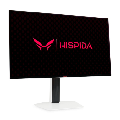 Монитор HISPIDA 27'' 2560x1440, OLED, 178/178, 0.03ms, 250nit, 1.5M:1, 280Hz, 2xDP 1.4/2xHDMI 2.1, noUSB-A, FreeSync, LowBlueLight, LTSP, ExtPWR, VESA 100x100, Black, 1y