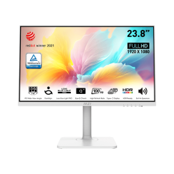 Монитор/ Монитор Modern MD2412PW 23.8'' 1920x1080, IPS, 178/178, 4мс, 300nit, 100HZ, HDMI, 1xUSB-CUSB, Audio, LTSP, White-White, 1y