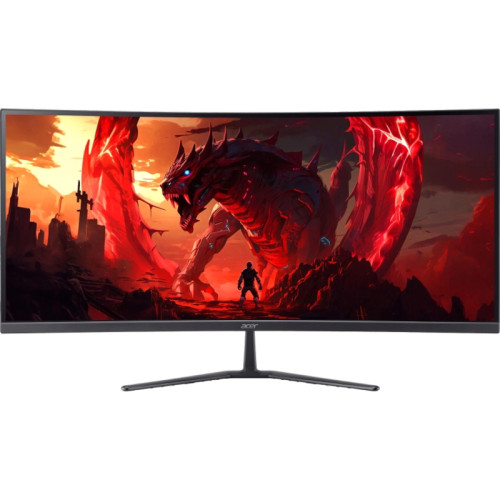 Монитор/ ACER Nitro ED340CURW0biip 34'', ZeroFrame, Curved 1500R, Black, 21:9, VA, 3440x1440, 1 (VRB)ms, 250cd, 240Hz, 2xHDMI(2.1) + 1xDP(1.4), sync: FreeSync Premium, hdr: HDR 10 Vesa:100x100
