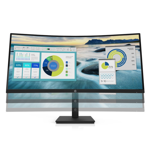 Монитор/ HP P34hc G4 WQHD Curved Monitor 34'' (3440 x 1440), VA, 178/178, 5мс, 250nit, DP/HDMI, 6USB, LT, 1y Монитор/ HP P34hc G4 WQHD Curved Monitor 34'' (3440 x 1440), VA, 178/178, 5мс, 250nit, DP/HDMI, 6USB, LT, 1y