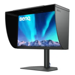 Benq SW272Q 27'', 2560x1440, IPS,  60Hz, 1000:1, 300cd, 5ms, 2*HDMI, DP; 2*USB 3.0, USB C*90W, Height adj 140, Pivot, 100% sRGB, Flicker-free;Low Blue Light, Calibration Report, Shading Hood, 3Y, Grey