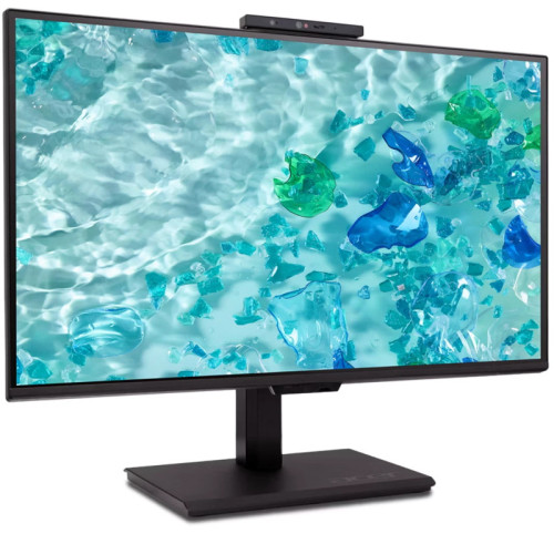 Монитор/ ACER B248YGbemiqprcuzx 23,8'', ZeroFrame, Black, PCR 85% + OBP 5%, 16:9, IPS, 1920x1080, 4ms, 300cd, 120Hz, 1xHDMI(2.0) + 1xDP(1.2) + 1xDP Out + Type-C(PD100W) + 1xDP Out + RJ45 + USB Hub(3.2) + USB-B(2up 3down) + Webcam + SPK + Audio Out, Speake