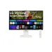 Монитор LG LCD 32SR85U-W/ LG MyView 32SR85U-W 31.5'' 4K UHD Smart Monitor, IPS, 400cd/m2, 16:9, 5мс (GtG), 60Hz, 178/178, speakers 5Wx2, webcamera, внешний БП, USB Type-C(90W), 2xHDMI, USB, VESA 100x100 mm, HAS, webOS