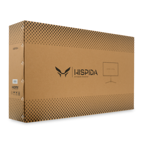 Монитор HISPIDA 27'' 2560x1440, IPS, 178/178, 1ms, 300nit, 1500:1, 275Hz, 2xDP/2xHDMI, noxUSB-A, RGB, FreeSync, LowBlueLight, LTSP, ExtPWR, Black, 1y Монитор HISPIDA 27'' 2560x1440, IPS, 178/178, 1ms, 300nit, 1500:1, 275Hz, 2xDP/2xHDMI, noxUSB-A, RGB, FreeSync, LowBlueLight, LTSP, ExtPWR, Black, 1y