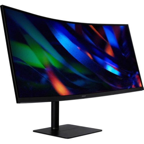 Монитор/ Acer CZ342CURVbmiphuzx 34'', ZeroFrame, Curved 1000R, Black, 21:9, VA, 3440x1440, 0,5ms, 300cd, 180Hz, HDMI(2.0), DP(1.4), Type-C(65W), USB2.0, USB-B (2up 2down), Speakers 3Wx2, FreeSync Premium, HDR 10, hadj 110, Vesa:100x100