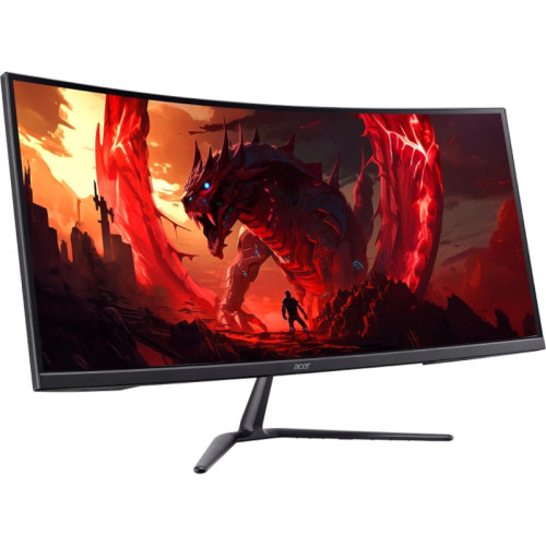 Монитор/ ACER Nitro ED340CURW0biip 34'', ZeroFrame, Curved 1500R, Black, 21:9, VA, 3440x1440, 1 (VRB)ms, 250cd, 240Hz, 2xHDMI(2.1) + 1xDP(1.4), sync: FreeSync Premium, hdr: HDR 10 Vesa:100x100